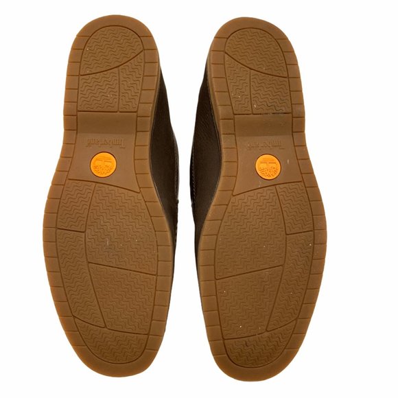Timberland Brown Leather Ortholite Slip On Loafers - Picture 6 of 11